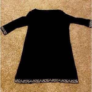 Black gem embellished dress
